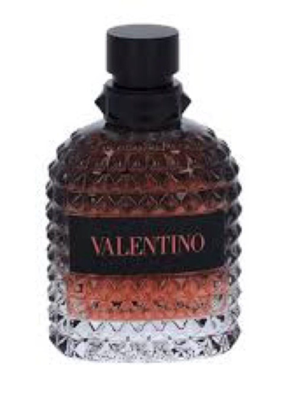 Val Textured Glass Fragrance Bottle in Amber and Black